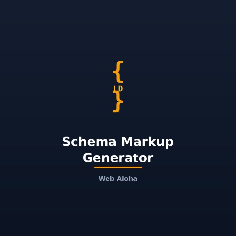Schema Markup Generator Tool Online