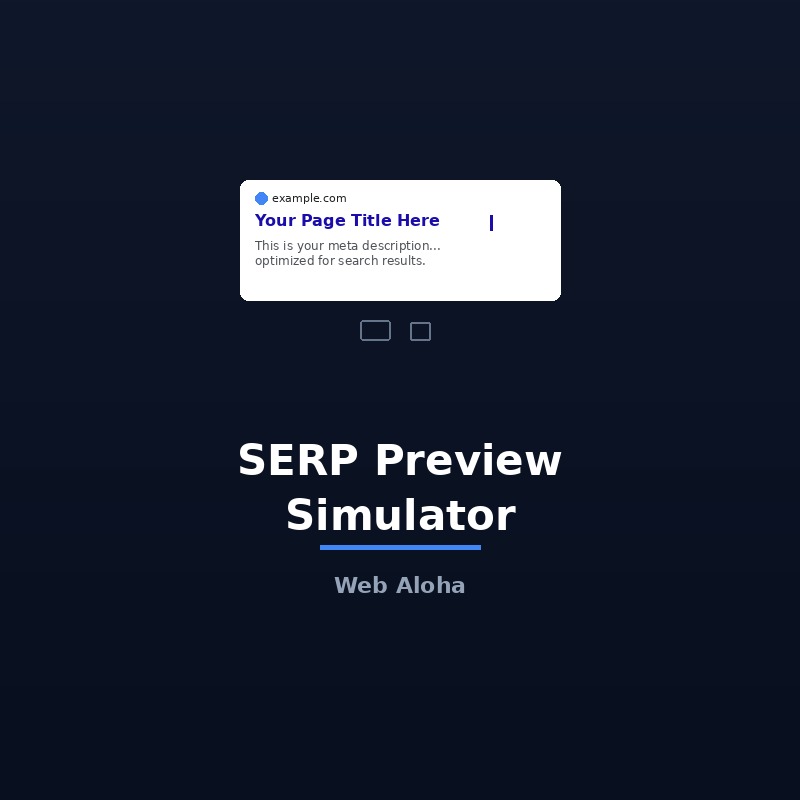 SERP Preview Simulator Tool Online