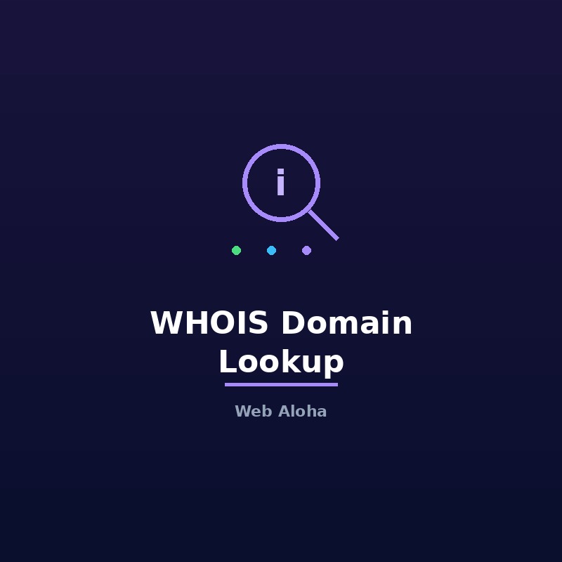 WHOIS Domain Lookup Tool Online