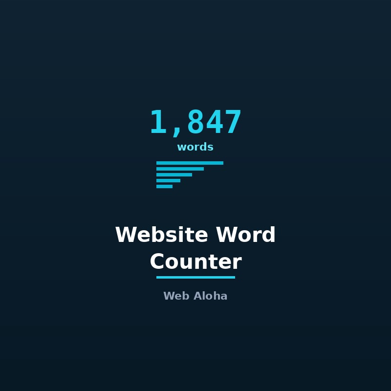 Website Word Counter Tool Online